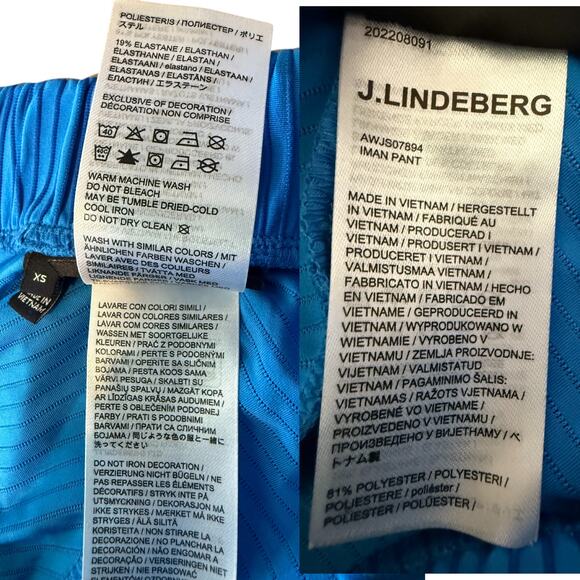 J.Lindeberg Iman Pant ๐ Lapis Blue | Size XS | NWT | Performance Golf Pants - Picture 8 of 9